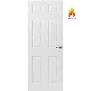 REGENCY 6 PANEL FIRE DOOR 6'X6"2'4"