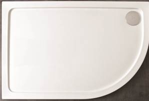 Kristal Low Profile Lefthand Quadrant Shower Tray - 1200 x 900 mm