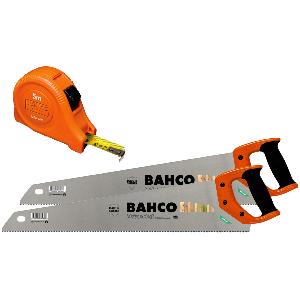 BAHCO TWIN PACK SAW SET & 5M MEASURING TAPE