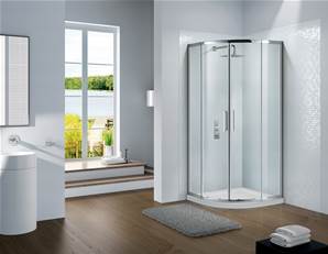 Slimline Capella Curved Quadrant - 800mm