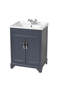 Woodbridge Floor Standing Unit & Washbasin Slate - 70 cm