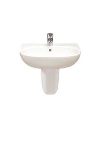 Tonique Washbasin & Semi Pedestal - 55 cm