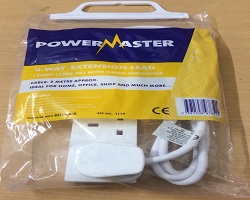Powermaster 4 Way Extension Lead 2M